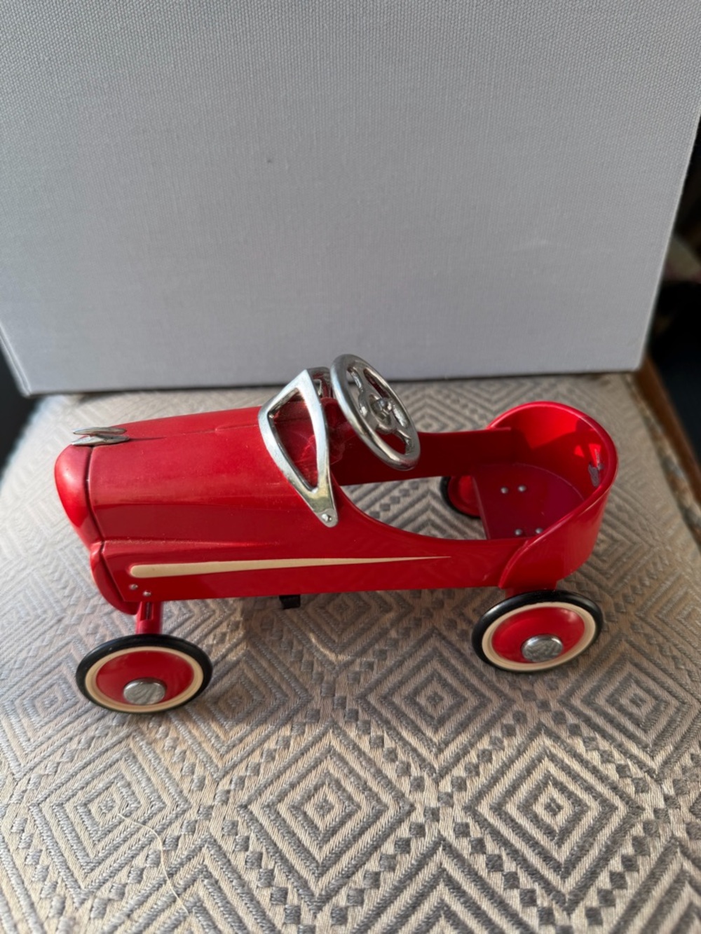 Gendron Roadster 1940 Red Retro Metal Pedal Car Toy - Hallmark 1996